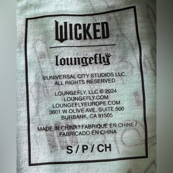 Loungefly WICKED Unisex Ringer Graphic Tee Shirt Size S 2X 3X NWT Elphaba Glinda - Picture 6 of 10